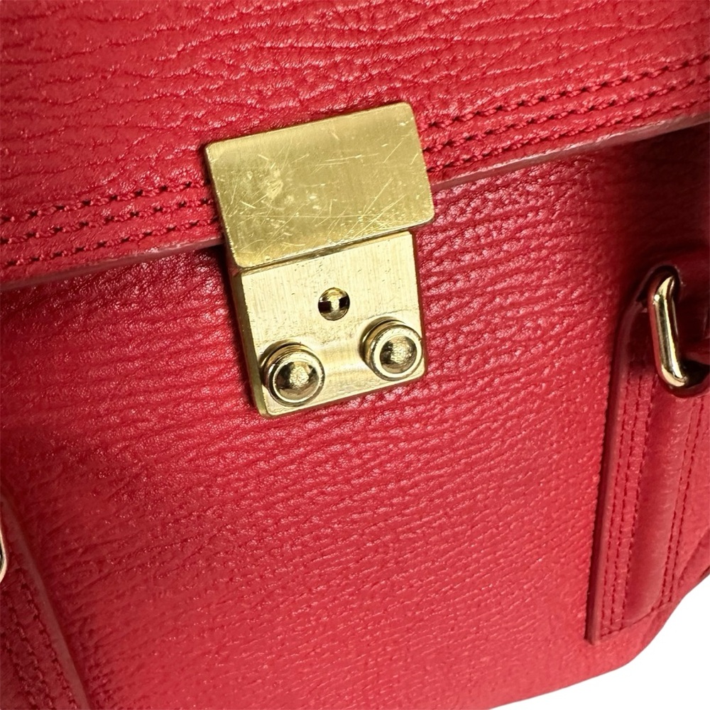 3.1 Phillip Lim Pashli Satchel Bag Large Red Oversized - Picture 5 of 13